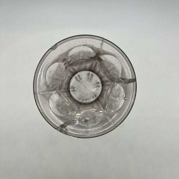 Vintage Clear Glass Swung Vase 11.75” AS IS - Picture 6 of 15